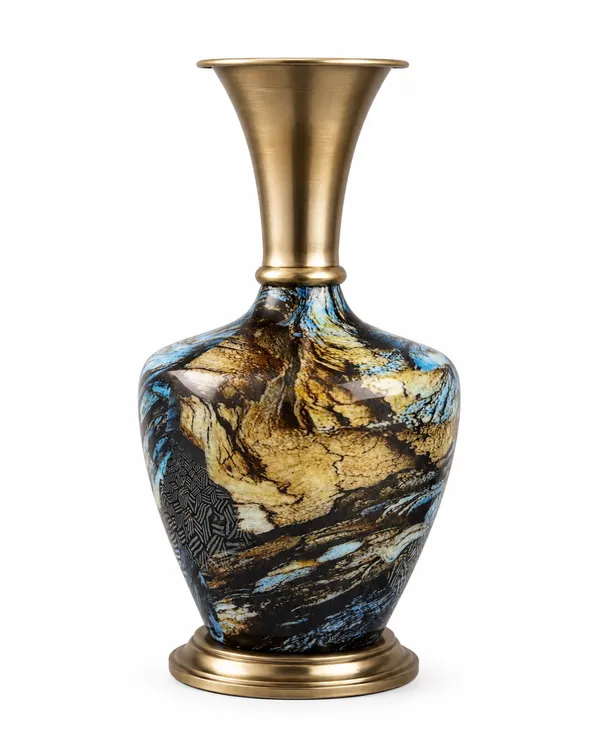 Multicoloured_Brass_Metal_Finish_Premium_Vase_For_Living_Room_Decor