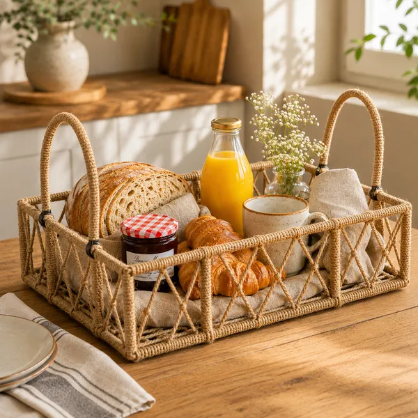 JuteNest_Handwoven_Jute_Storage_Basket_with_Handles_|_Rectangular_Natural_Jute_Basket_for_Home_Organization_&_Decor