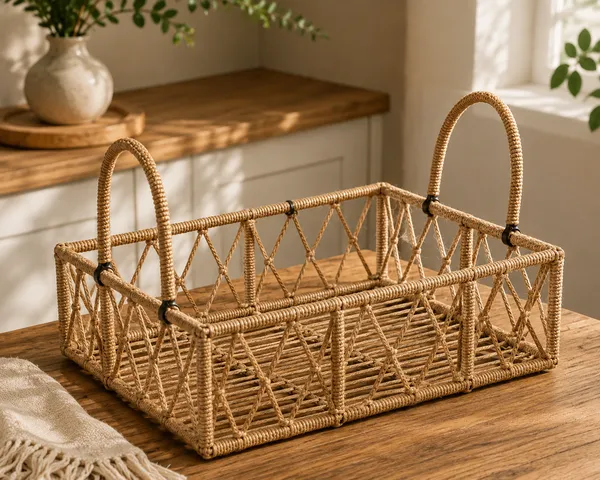 JuteNest_Handwoven_Jute_Storage_Basket_with_Handles_|_Rectangular_Natural_Jute_Basket_for_Home_Organization_&_Decor