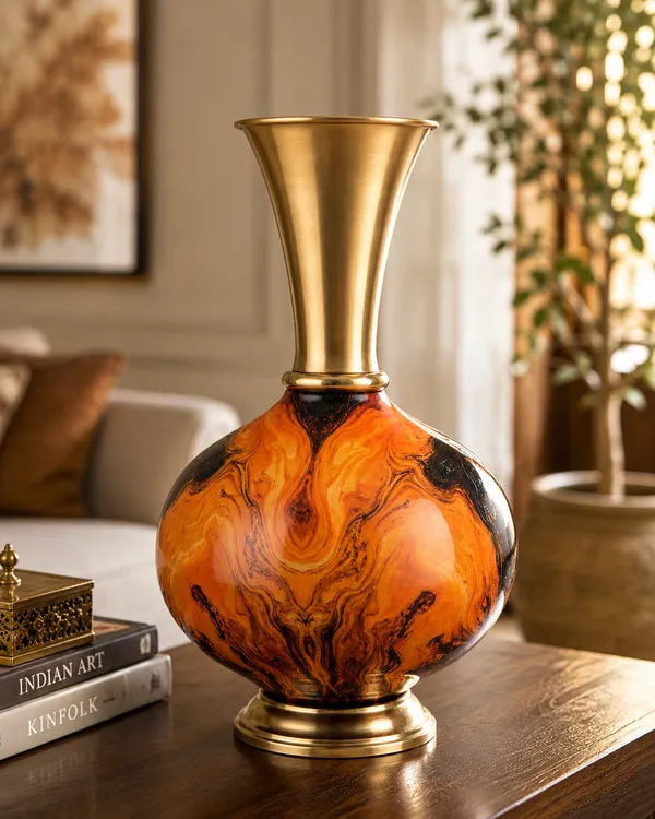 Multicoloured_Brass_Finish_Premium_Vase_For_Decorative_Accent