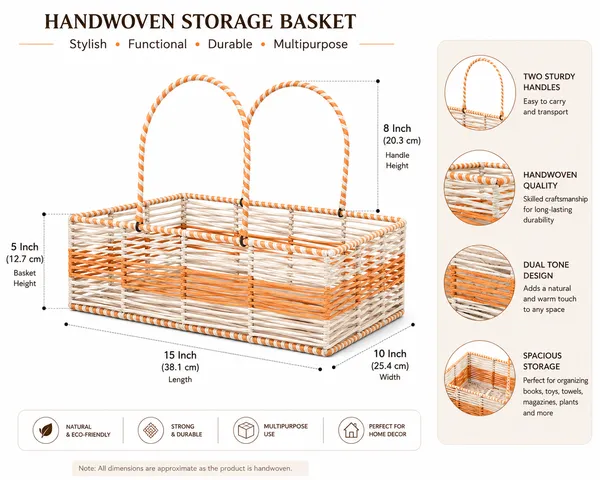RaffiaSun_Handwoven_Paper_Raffia_Storage_Basket_with_Handles_|_Rectangular_Woven_Basket_for_Home_Organization_&_Decor