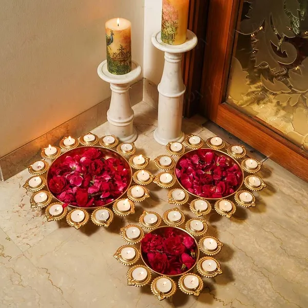 Shop_the_DeepaGlow_Set_of_3_Golden_Iron_Urlis_with_32_Diyas._Decorative_urli_bowls_with_diya_holders,_perfect_for_Diwali,_pooja,_weddings,_festivals_and_home_decor.