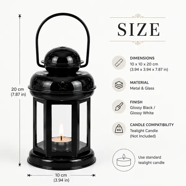 StarGlow_Iron_Lantern_with_Star_Cutouts_|_Glossy_Black_Metal_Candle_Holder_for_Home,_Garden_&_Festive_Decor