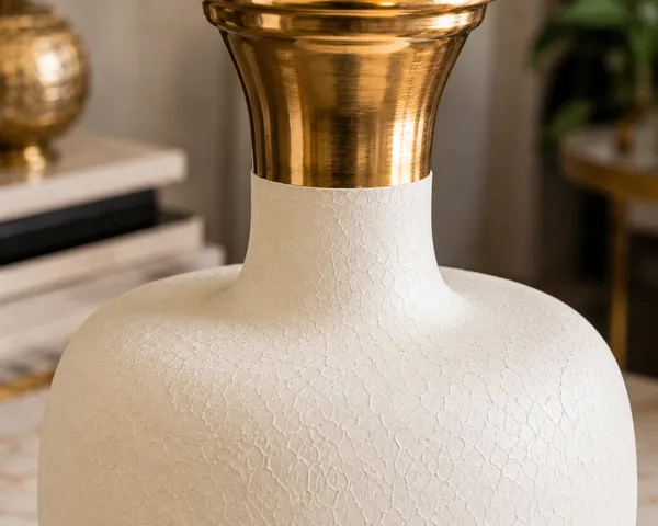 White_Textured_Premium_Metal_Vase_For_Floral_Decoration