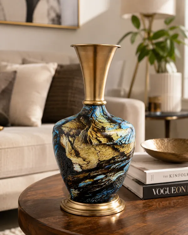 Multicoloured_Brass_Metal_Finish_Premium_Vase_For_Living_Room_Decor