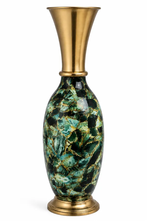 Multicoloured_Brass_Finish_Premium_Metal_Vase_For_Floral_Display