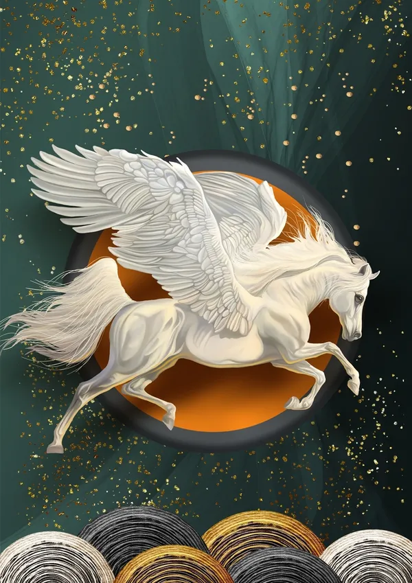 Celestial_Pegasus_Canvas_Wall_Art_Print_With_Golden_Accents
