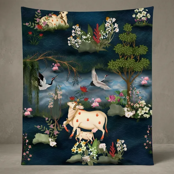 Traditional_Indian_Pastoral_Scene_Decorative_Wall_Art_Print