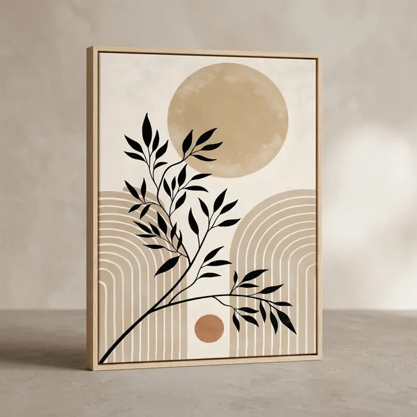 Beige_Abstract_Botanical_Art_Print_Wall_Decor