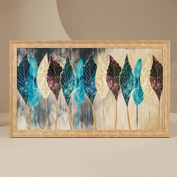 Wooden_Framed_Decorative_Leaf_Art_Wall_Hanging