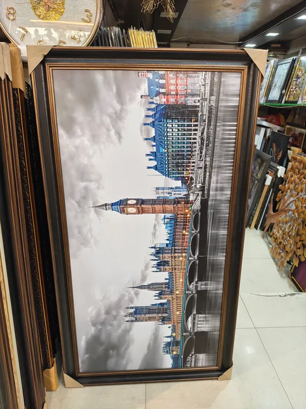 Framed_Inverted_Cityscape_Reflection_Wall_Art_With_Clouds