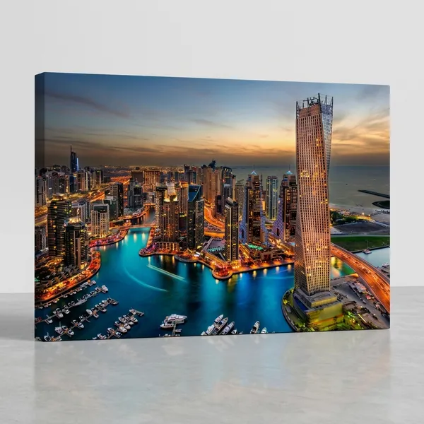 Dubai_Marina_Skyline_Cityscape_Canvas_Wall_Art_Print