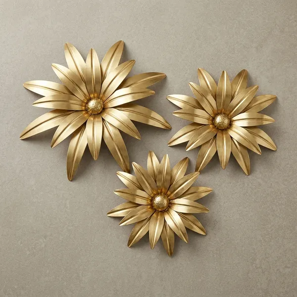 Set_Of_3_Gold_Tone_Metal_Flower_Wall_Decor_Pieces