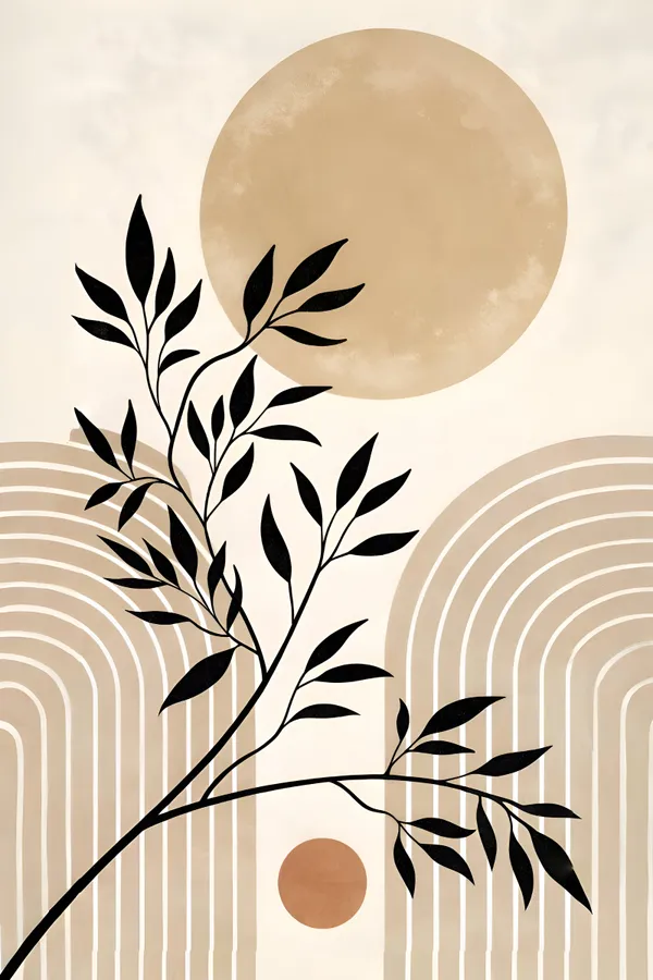 Beige_Abstract_Botanical_Art_Print_Wall_Decor