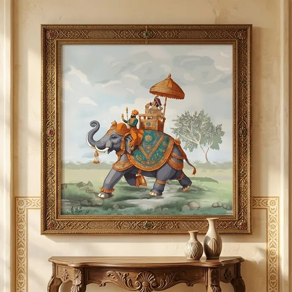 Decorative_Elephant_Figurine_With_Howdah_And_Riders