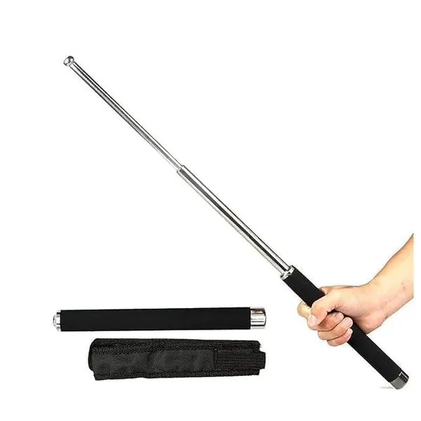ORIGINAL_Stainless_Steel_Premium_Collapsible_defence_Stick,_Lightweight,_Extendable_with_Non-Slip_Grip,_Foldable_Compact,_for_Hiking_or_Defence_Stick_(Pack_of_1)