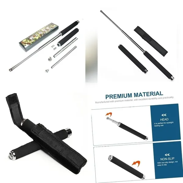 ORIGINAL_Stainless_Steel_Premium_Collapsible_defence_Stick,_Lightweight,_Extendable_with_Non-Slip_Grip,_Foldable_Compact,_for_Hiking_or_Defence_Stick_(Pack_of_1)