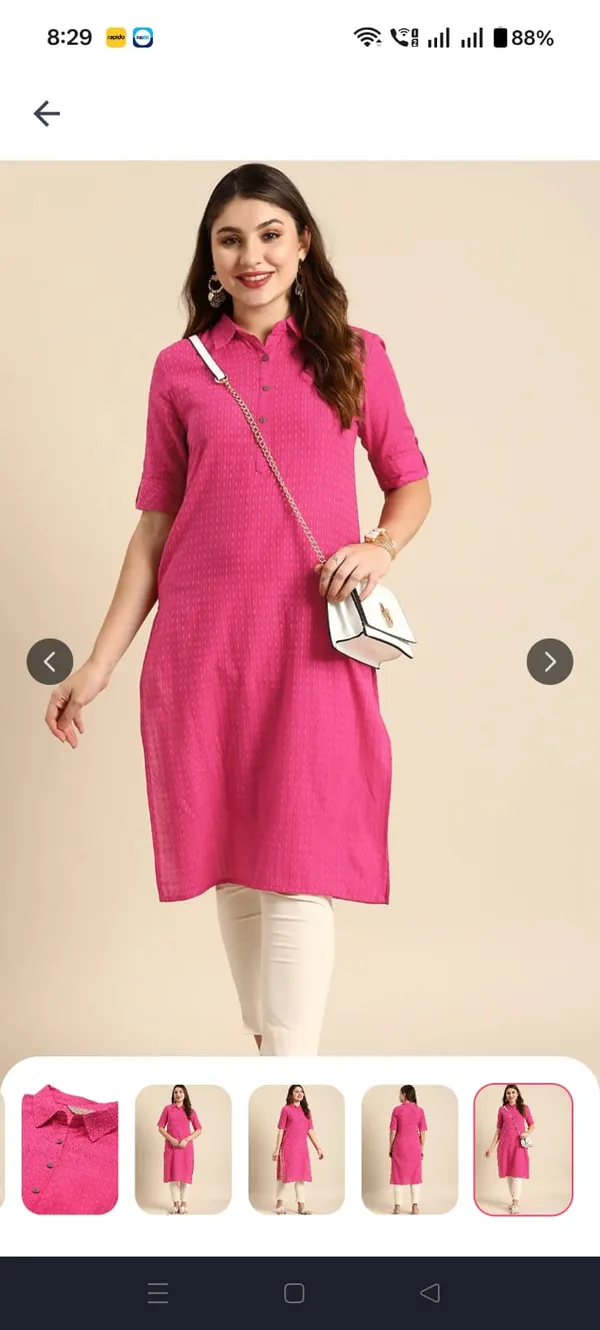 Pink_Cotton_Premium_And_Elegant_Kurta_For_Women
