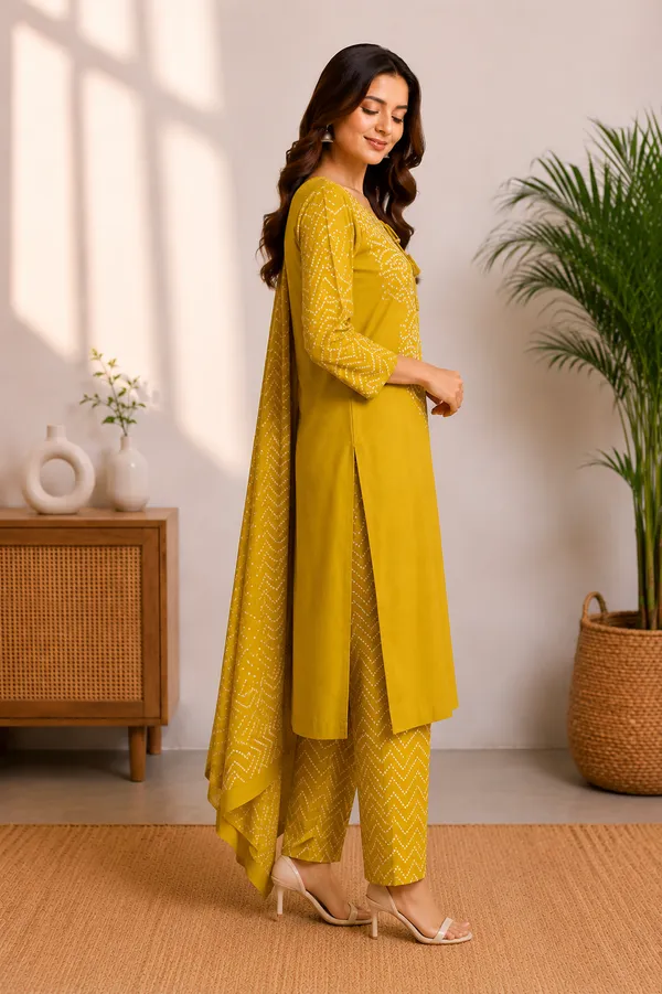 Yellow_Cotton_Premium_And_Elegant_Kurta_Set_With_Dupatta_For_Women