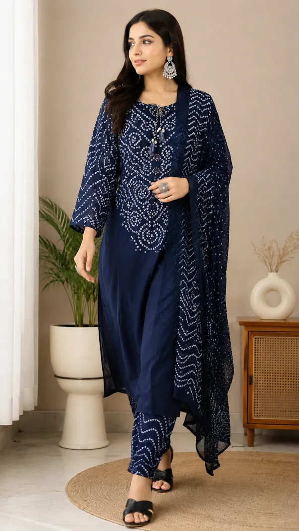 Navy_Blue_Cotton_Premium_And_Elegant_Kurta_Set_For_Women