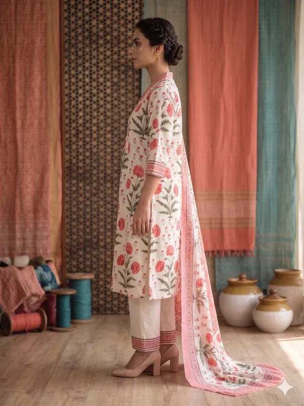 Pink_Cotton_Premium_And_Elegant_Kurta_Set_For_Women