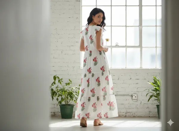 White_Cotton_Premium_And_Elegant_Maxi_Dress_For_Women