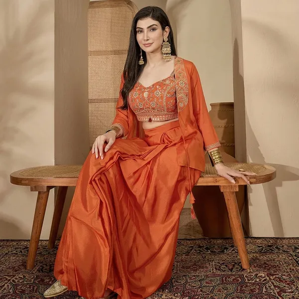 Orange_Cotton_Premium_And_Elegant_Lehenga_Choli_Set_For_Women