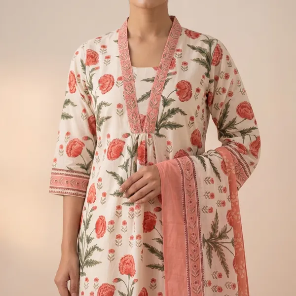 Pink_Cotton_Premium_And_Elegant_Kurta_Set_For_Women