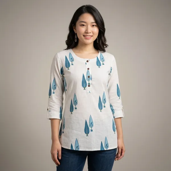 White_Cotton_Premium_And_Elegant_Tunic_Top_For_Women