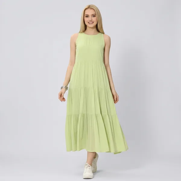 Green_Cotton_Premium_And_Elegant_Maxi_Dress_For_Women