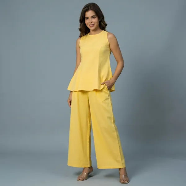 Yellow_Cotton_Premium_And_Elegant_Co-Ord_Set_For_Women