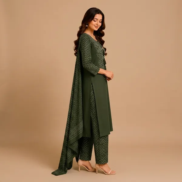 Green_Cotton_Premium_And_Elegant_Kurta_Set_With_Dupatta_For_Women