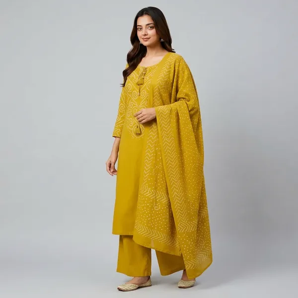 Yellow_Cotton_Premium_And_Elegant_Kurta_Set_With_Dupatta_For_Women