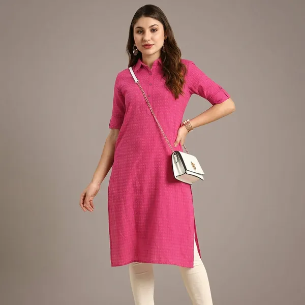 Pink_Cotton_Premium_And_Elegant_Kurta_For_Women