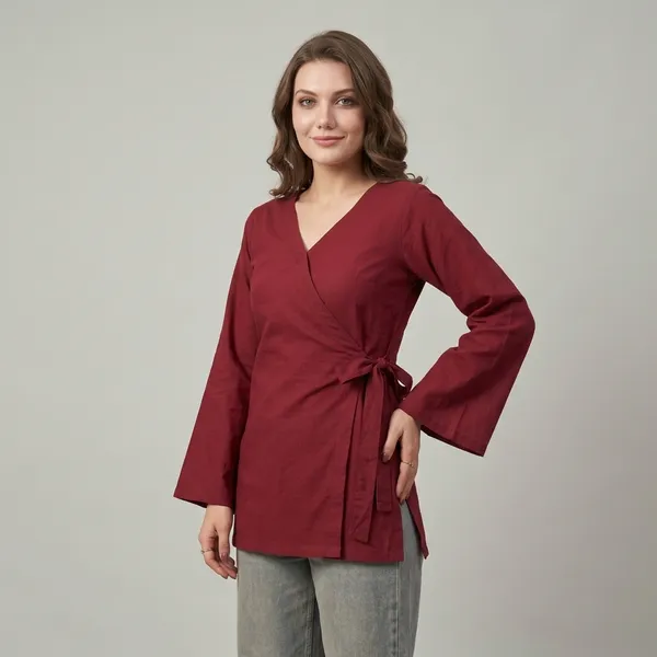 Maroon_Cotton_Premium_And_Elegant_Top_For_Women