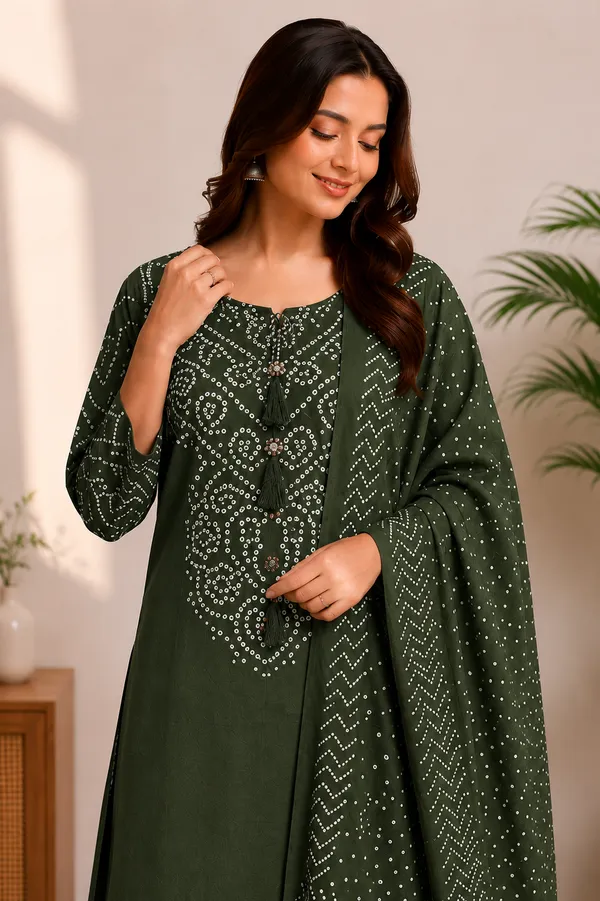 Green_Cotton_Premium_And_Elegant_Kurta_Set_With_Dupatta_For_Women