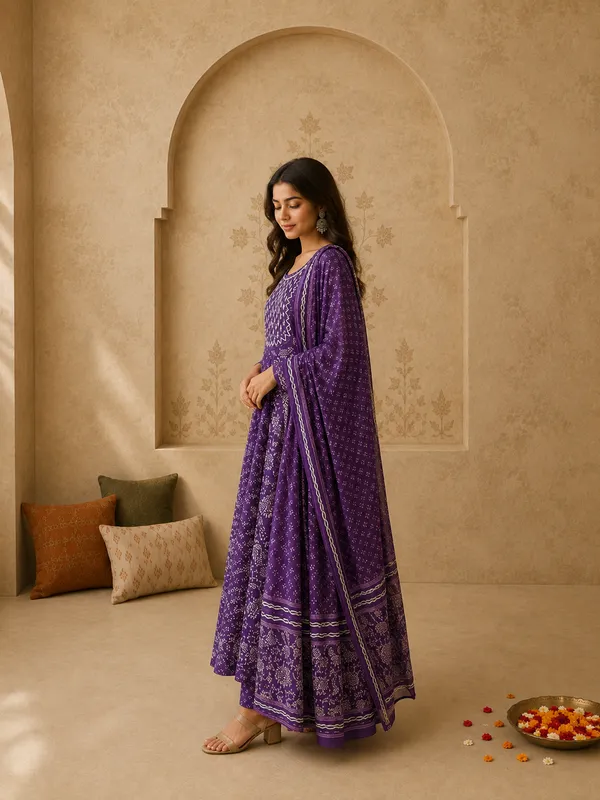 Purple_Printed_Anarkali_Suit_Set_for_Women