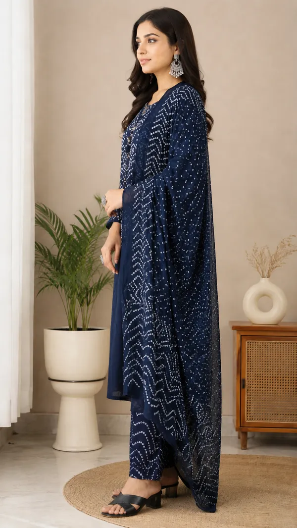 Navy_Blue_Cotton_Premium_And_Elegant_Kurta_Set_For_Women