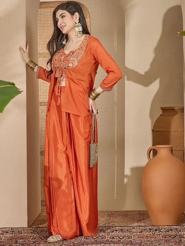 Orange_Cotton_Premium_And_Elegant_Lehenga_Choli_Set_For_Women