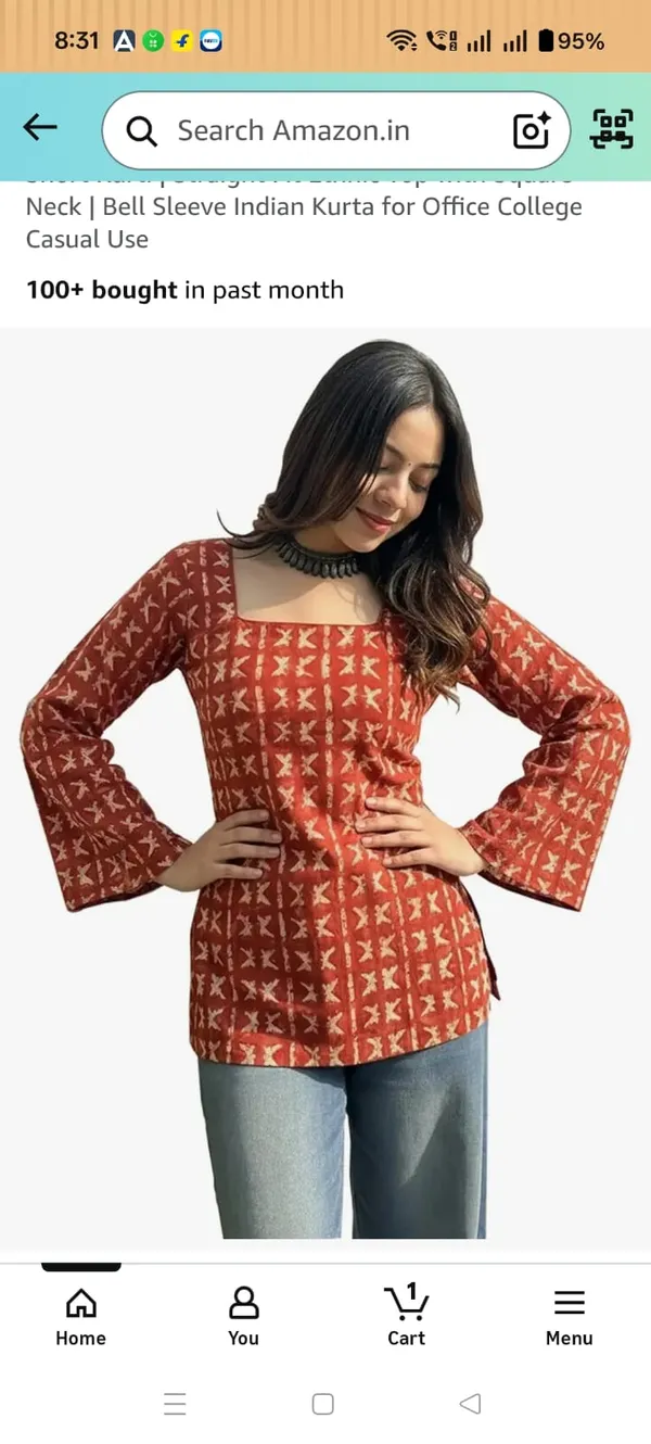 Rust_Cotton_Premium_And_Elegant_Kurta_For_Women