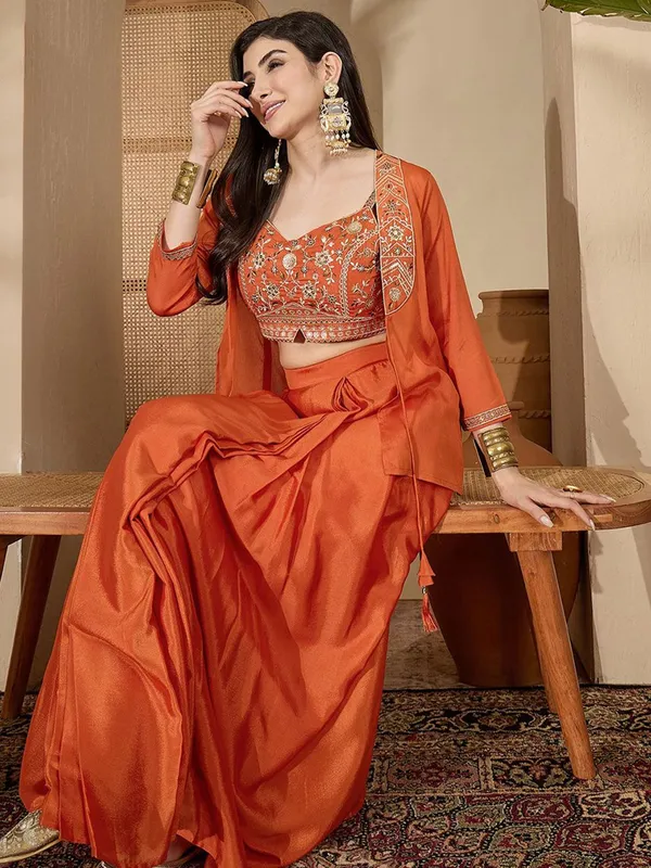 Orange_Cotton_Premium_And_Elegant_Lehenga_Choli_Set_For_Women