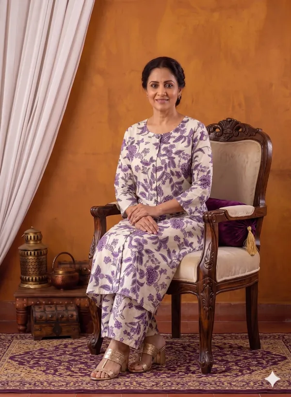 Purple_Cotton_Premium_And_Elegant_Kurta_Palazzo_Set_For_Women