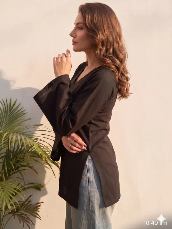 Black_Cotton_Premium_And_Elegant_Top_For_Women