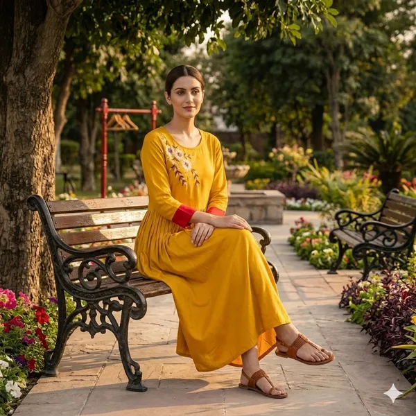 Yellow_Cotton_Premium_And_Elegant_Kurta_For_Women