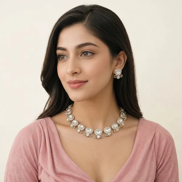 Elegant_Kundan_Polki-Inspired_Statement_Necklace_Set