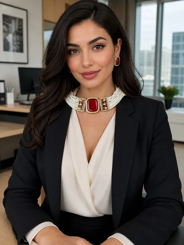 Red_Gemstone_Statement_Necklace_&_Earrings_Set