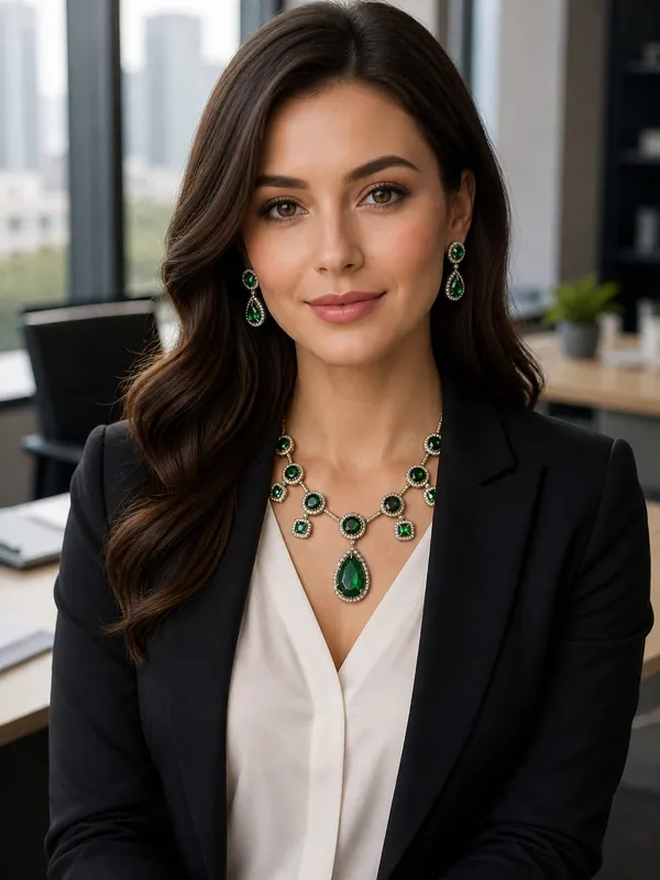 Sabyasachi_inspired_Emerald_Teardrop_Necklace_&_Earrings_Set_(Moissanite_with_Russian_doublet_stone)