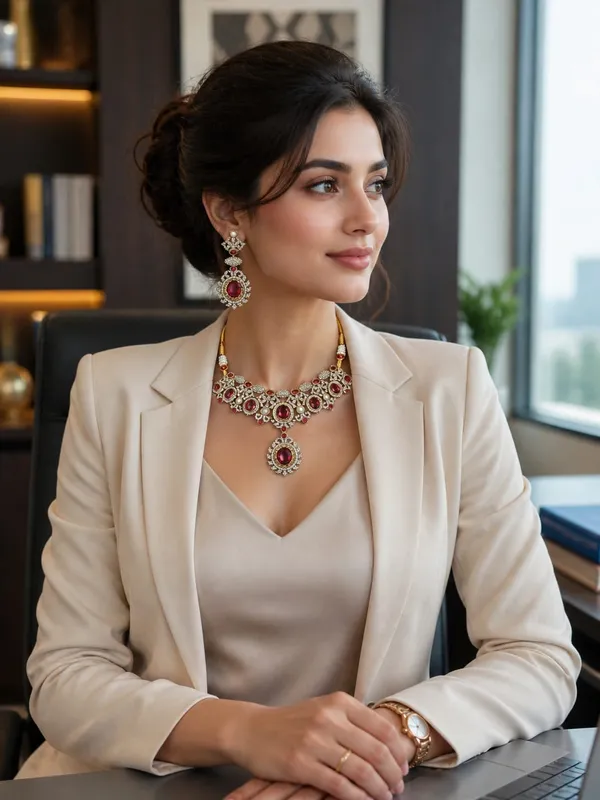 Sabyasachi_inspired_royal_family_choker_Red_Gemstone_&_Pearl_Bridal_Necklace_Set