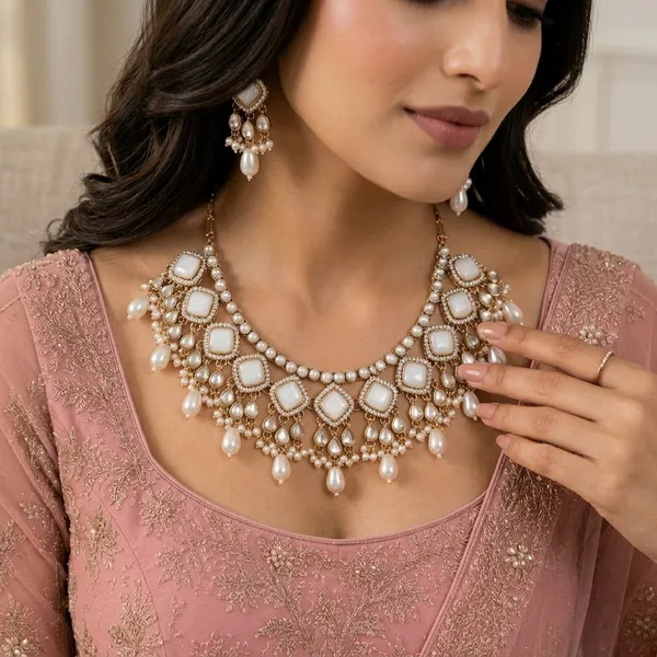 Milky_white_&_Pearl_Royal_Necklace_Set