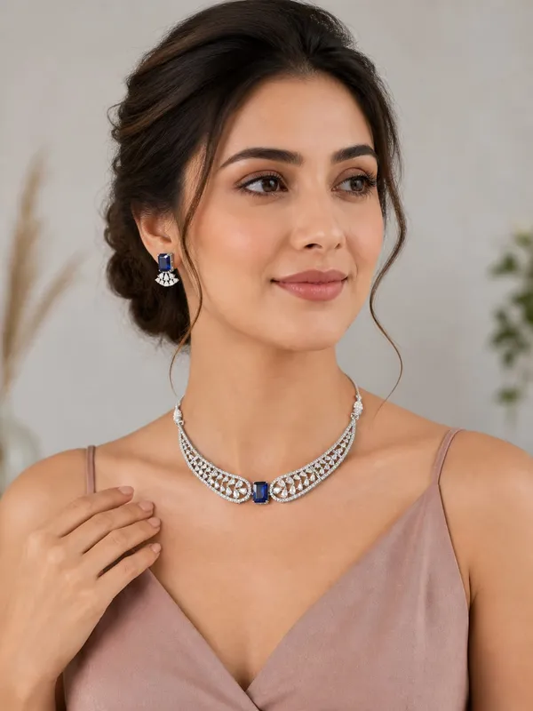 Celebrity_inspired_Royal_Blue_Gemstone_Filigree_Necklace_Set